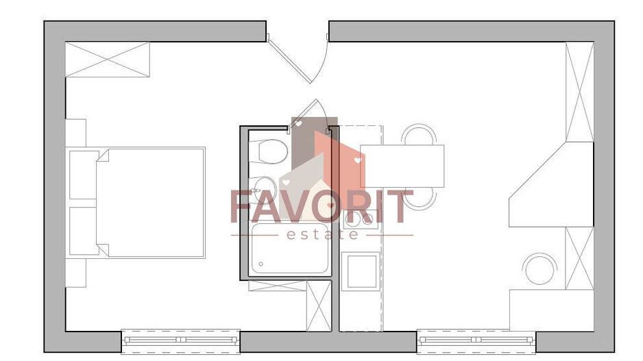 Apartament 1 cameră renovat | Central – Bălcescu | 5 min UVT - Poză 13