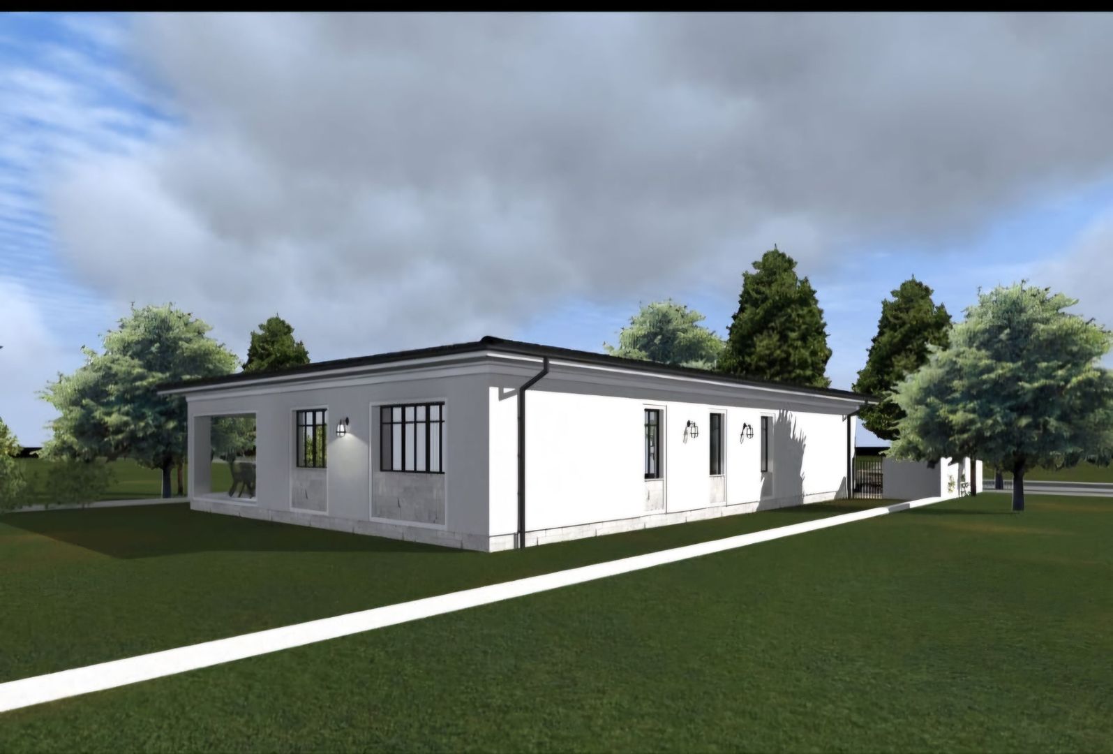 Locuinta individuala cu garaj- in stil mediteranean - Poză 6