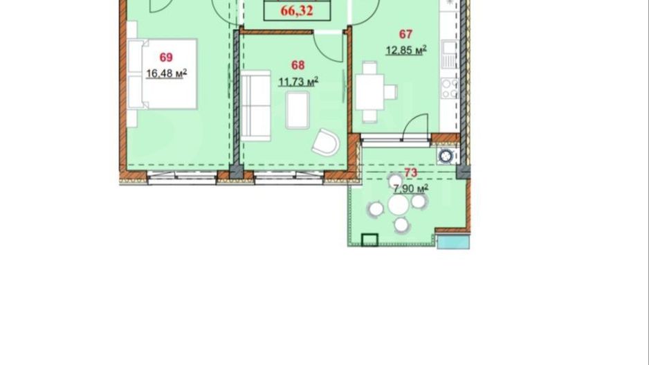 Vânzare, apartament, 3 camere, strada Grenoble, Botanica - Poză 3