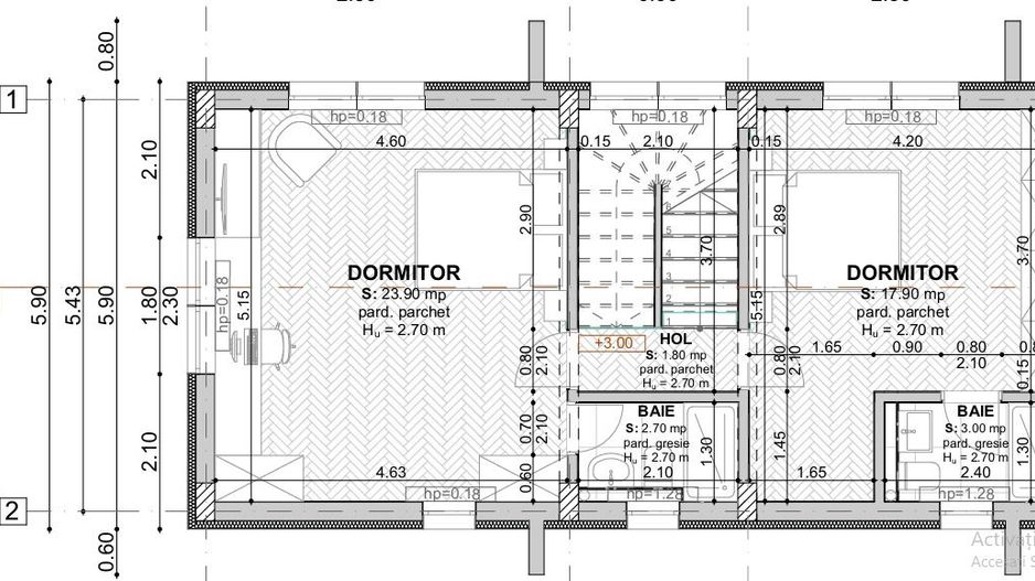 vila indiv gata 5cam/calcan-perete dublu/centru Popesti Leordeni - Poză 6