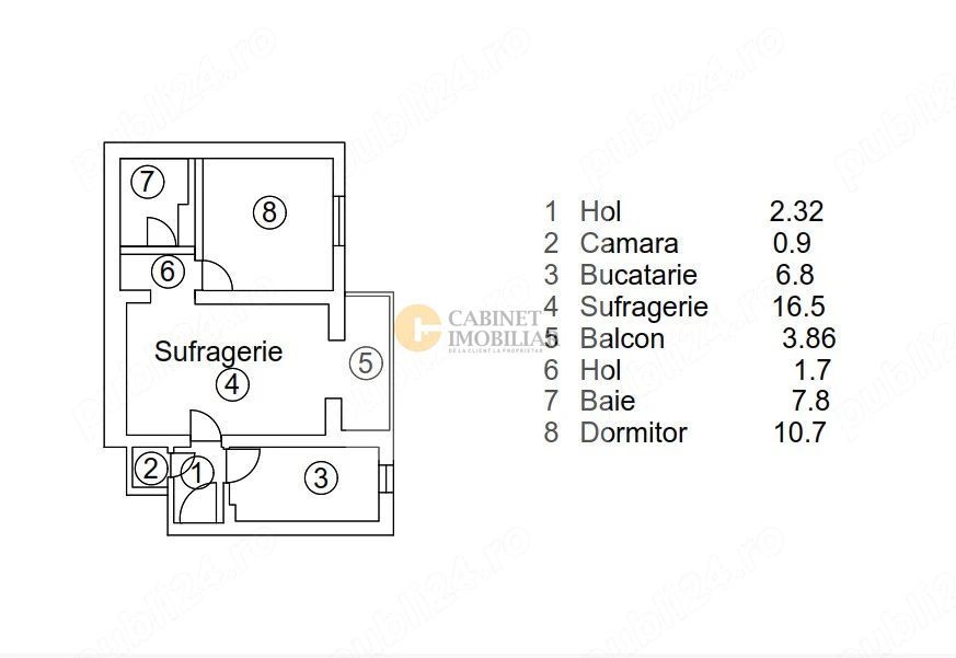2 camere I Victoriei - Iancu de Hunedoaara I Etaj 3/4 I 1960 - Poză 9