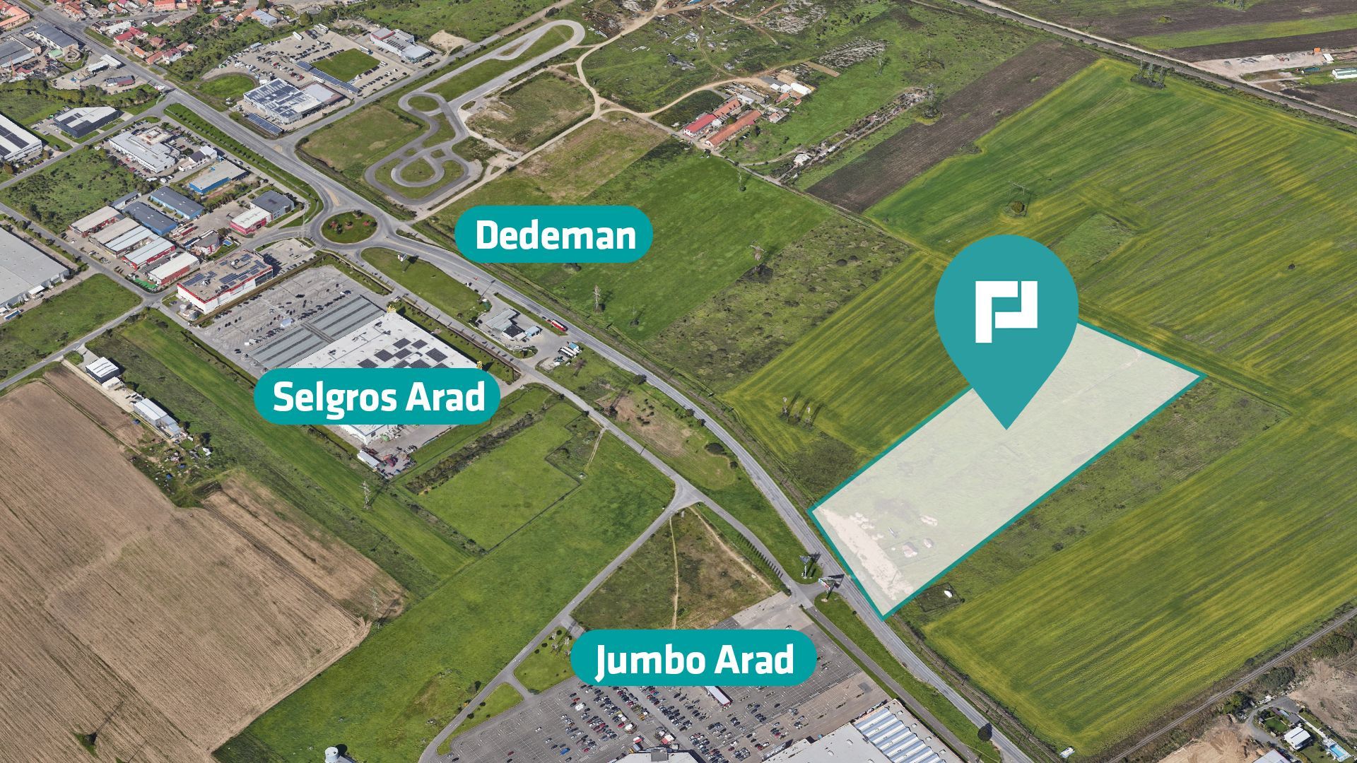 Teren de 55.340 mp, vis-a-vis de Jumbo, Arad - Poză 3