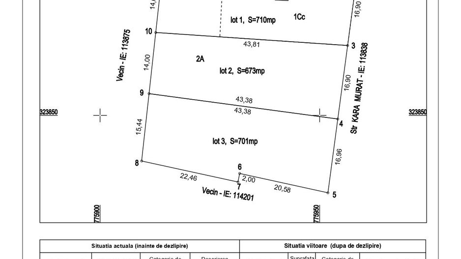 Proiect Rezidențial | 2084mp (3 Loturi) | M. Kogălniceanu | Utilități - Schiță 8