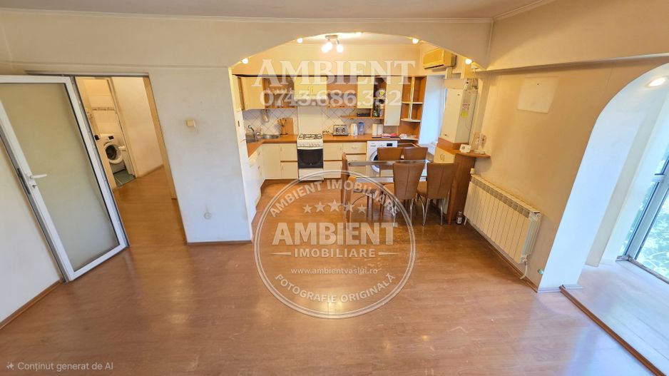 Apartament cu 4 camere, mobilat și utilat, VASLUI - zona ULTRACENTRAL; - Poză 3