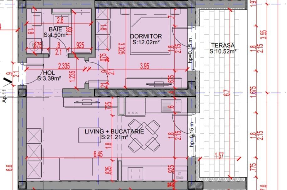AP. 2CAM. CU LIVING OPEN SPACE / LOCUINTA SAU INVESTITIE. - Poză 2