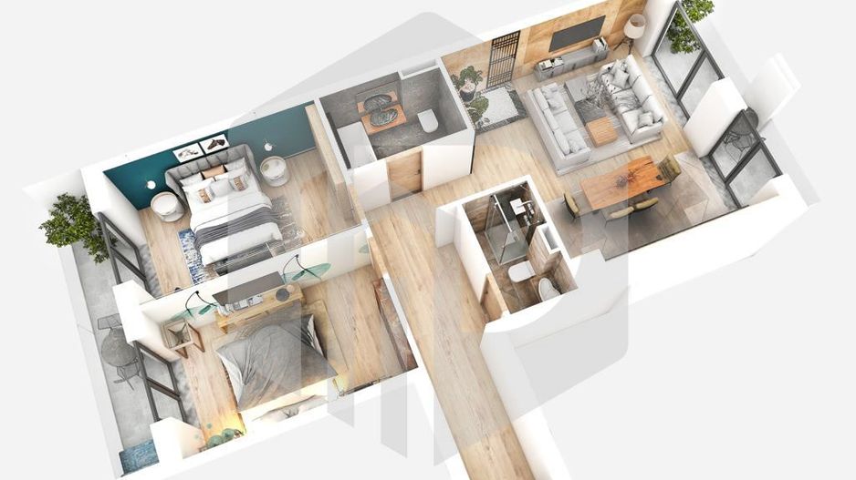 Apartament 2 camere - Etaj 1 - Comision 0% - Doamna Stanca - Poză 1