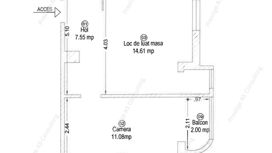 Apartament 3 Camere | Etaj 4 | Bucovina - Schiță 6