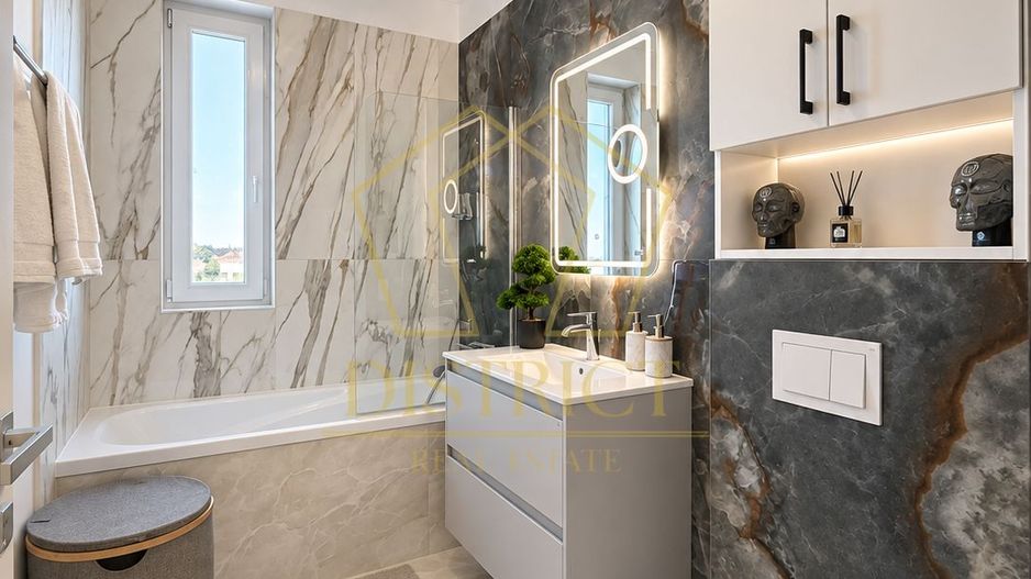 Apartament cu 2 camere mobilat de Lux | Etaj intermediar | in Giroc la asfalt. - Poză 11