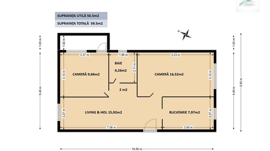 APARTAMENT 3 CAMERE , PIATA RAHOVEI - Poză 8