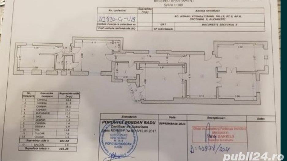 Kogălniceanu-Cismigiu- ultracentral apartament 4 camere direct ptoprietar - Poză 3