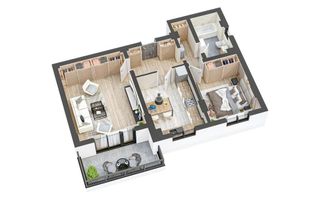 Apartament 2 camere I Nou I Decomandat I Balcon I Hipodrom - Poză 2