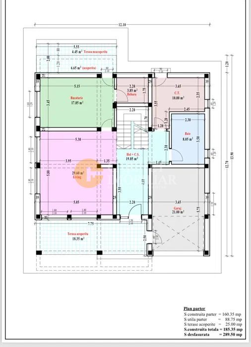 VILA Aroneanu in CENTRU 200MP utili Garaj 800MP TEREN - Poză 7