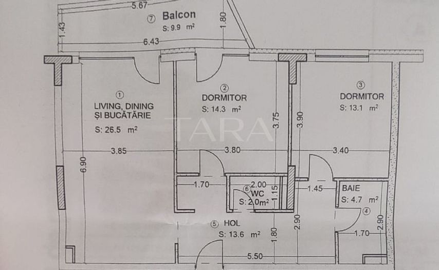 Apartament modern cu 3 camere, terasă și parcare subterană. - Poză 11