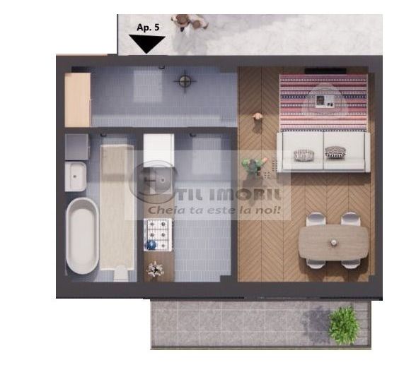 Apartament o camera - Pret promotional plata cash - Poză 2