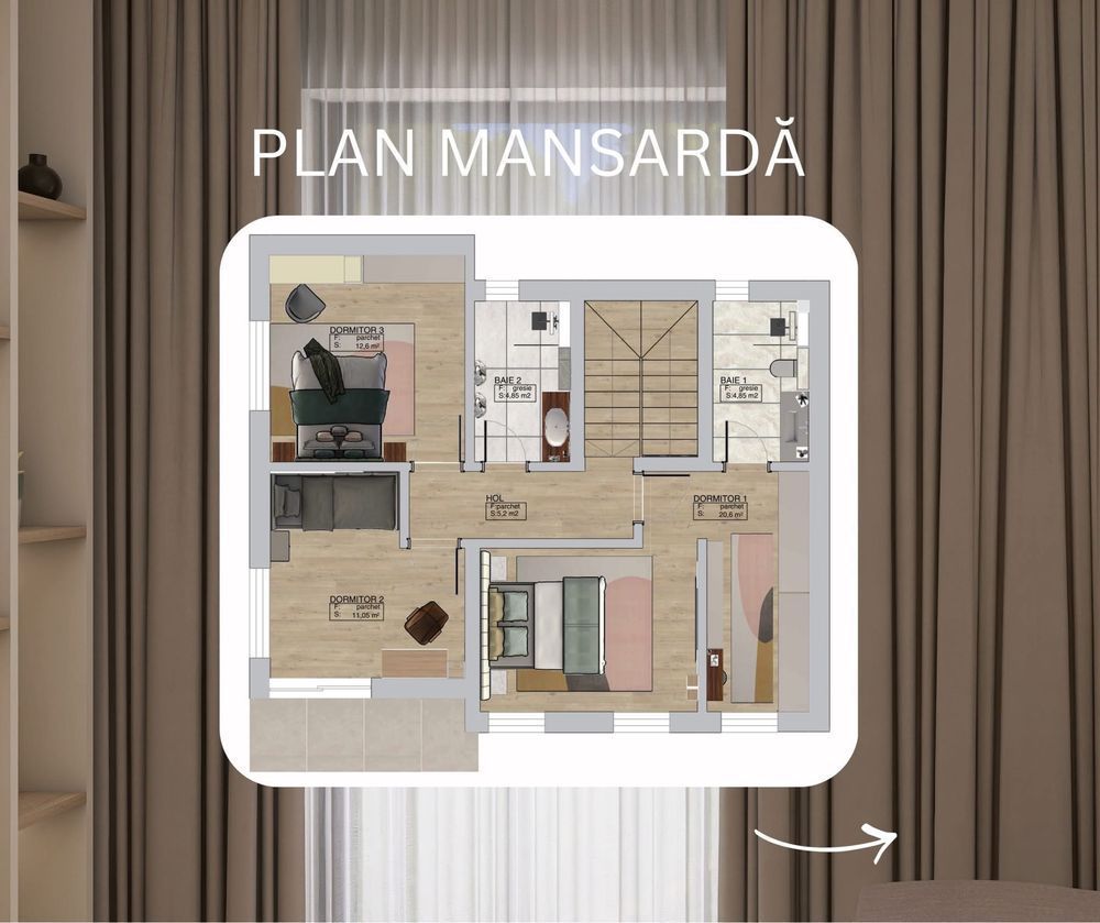 BRASADAS vinde casa individuală in Bercu Rosu teren 500 mp. - Poză 3