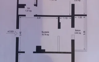 Aradului apartament 2 camere cu centrala, clima - Poză 11