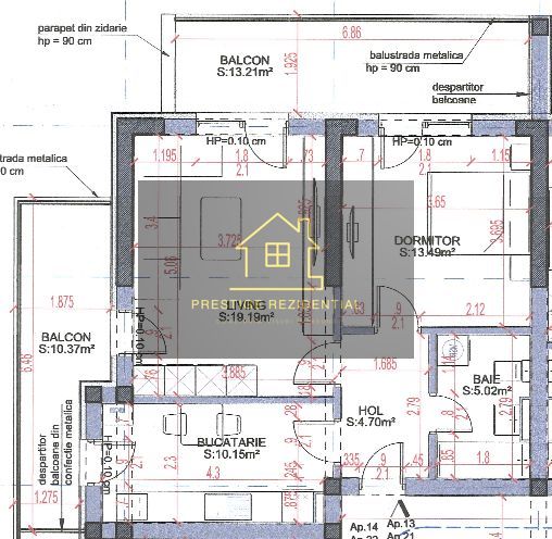 Apartament 2 camere SUPERB cu 2 balcoane,Pallady-Metrou - Poză 3