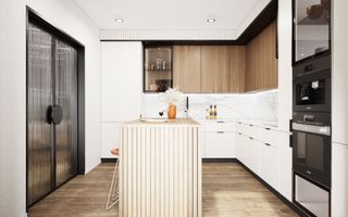 Casă modernă în Cisnădioara / Cisnădie – vedere către Cetatea Cisnădioara - Poză 5