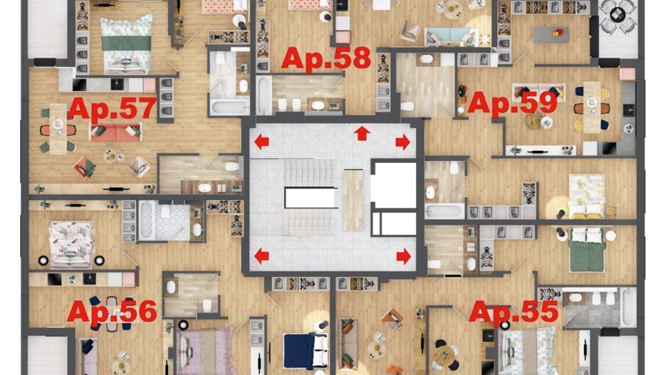 Penthouse 3 camere în bloc nou ARED City - Poză 14