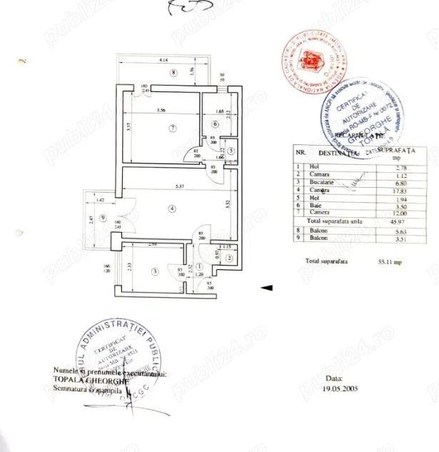 Apartament 2 camere | 55mp | 2 balcoane | Metrou Titan – 7 min | Mobilat - Poză 10
