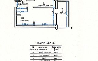 studio I Ambiance Residence 2 I 43.23 mp I mobilat si utilat I et 1 - Poză 6
