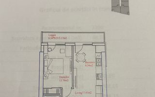 Vânzare, apartament, 1 cameră, strada Grenoble, Botanica - Schiță 8