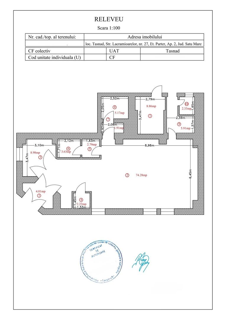 Inchiriere spațiu comercial 133 mp Ultracentral -Tășnad Jud. Satu Mare - Schiță 16