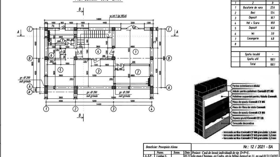 Vânzare, casă, 2 nivele, 206 mp, str. Mihail Juraveli, Codru. - Poză 14