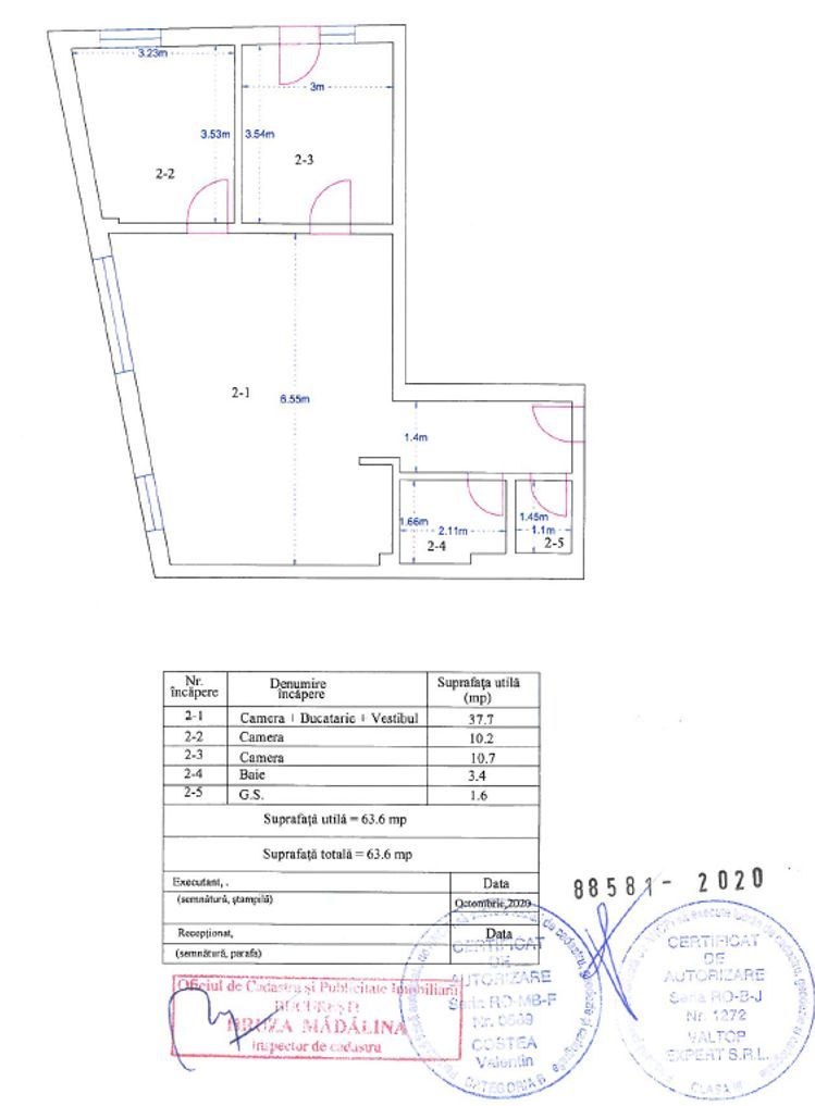 3 camere Semidecomandat | 2 bai | Parcare | Mobilat Utilat | Curte - Schiță 24