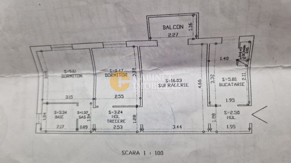 3 Camere Semidecomndat- Mobilat si Utilat- zona Zimbru - Poză 12