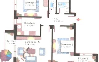 🏡 Închiriez Apartament cu 3 camere, bloc nou, parcare inclusă, vedere Parc Teil - Poză 2