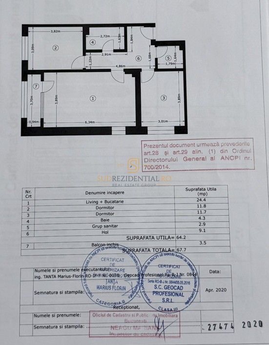 Apartament cu 3 camere + parcare, zona excelenta, Aparatorii Patriei - Poză 21