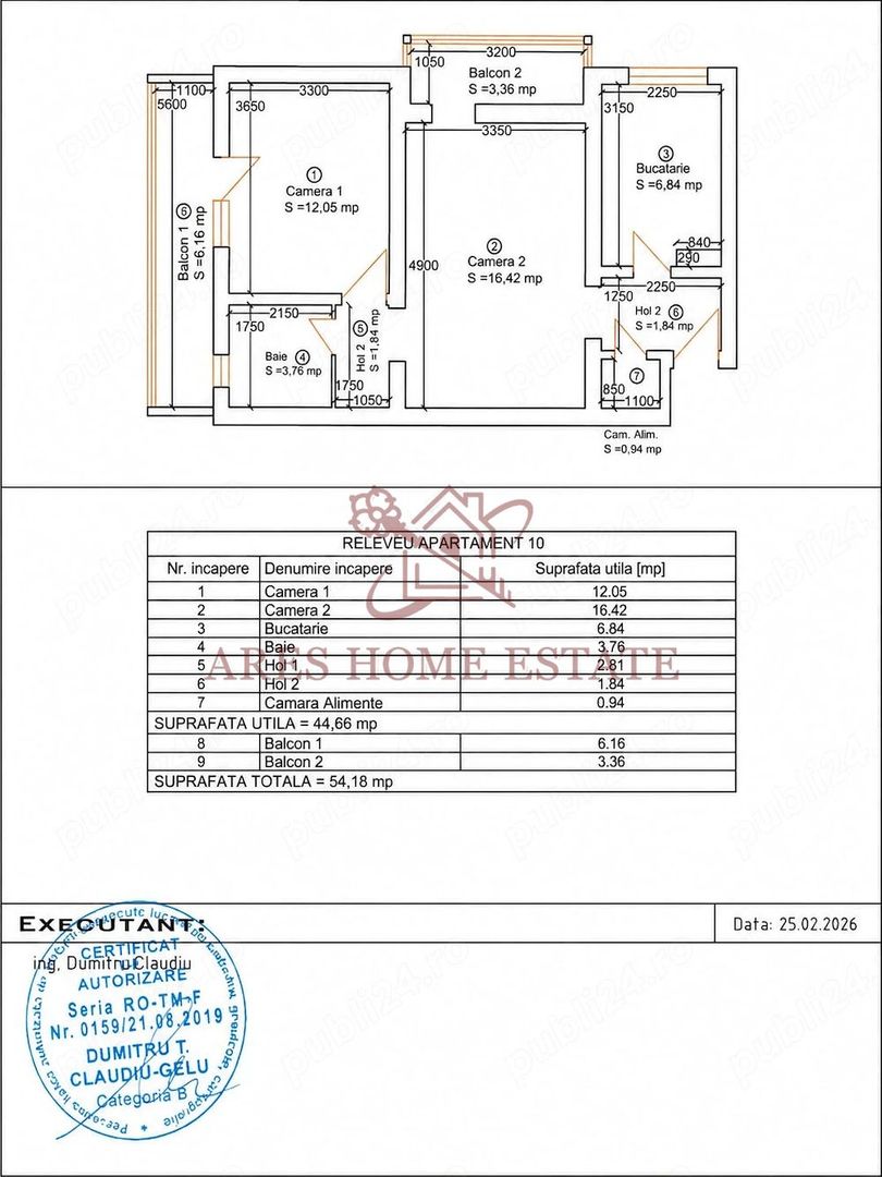 Proprietar vand apartament cu 2 camere, Vasile Lucaciu, Tipografilor, Timisoara - Poză 10