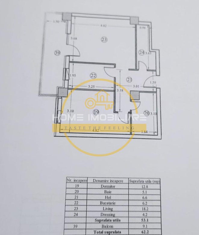 Etaj 4 din 6/Ap 2Camere-Decomandat+Loc de parcare subteran/Bloc Intabulat! - Poză 7
