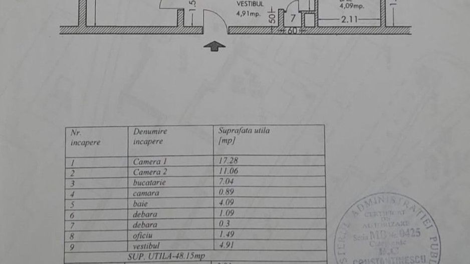 Apartament 2 camere de vanzare metrou Gorjului - Poză 9