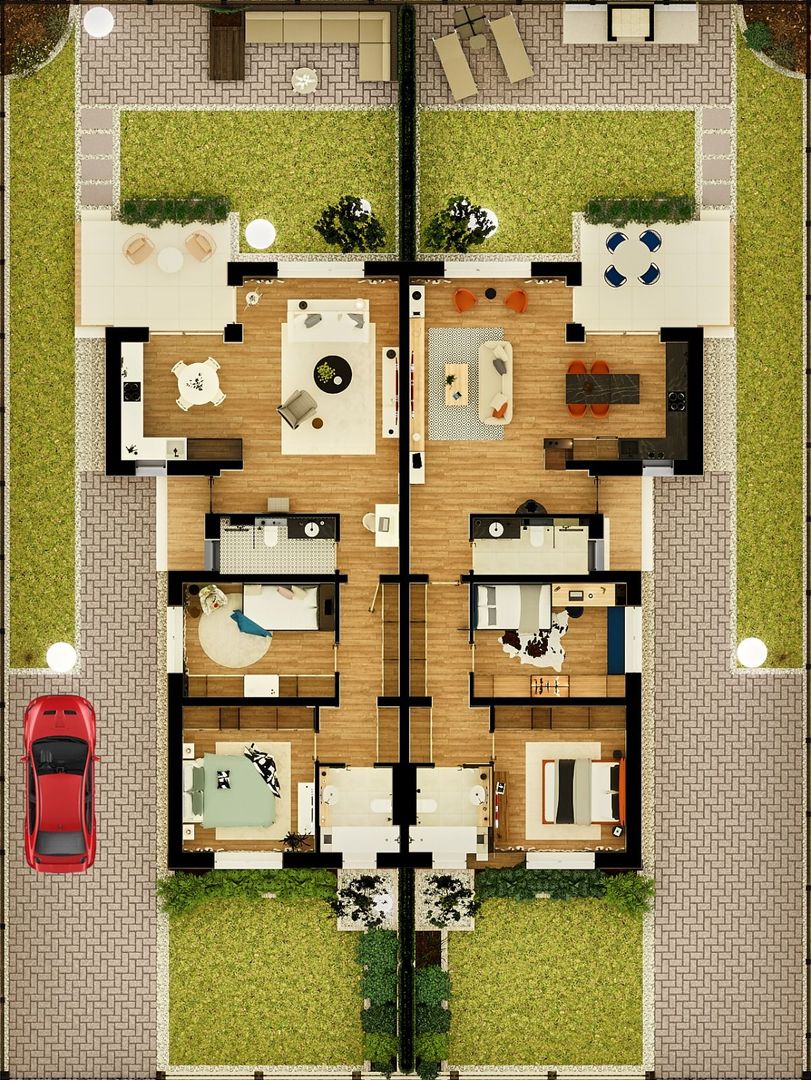 Duplex pe parter - 3 camere - zona Valery - 145.000€ - Poză 26