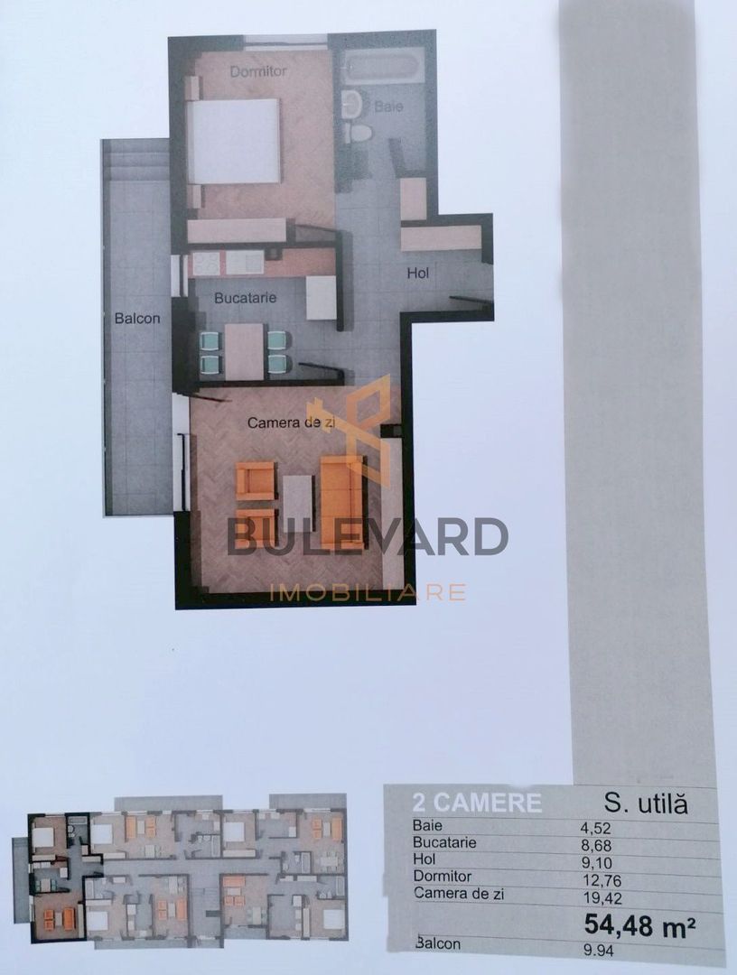 Apartament cu 2 camere decomandate+ gradina de 40 mp! - Poză 2