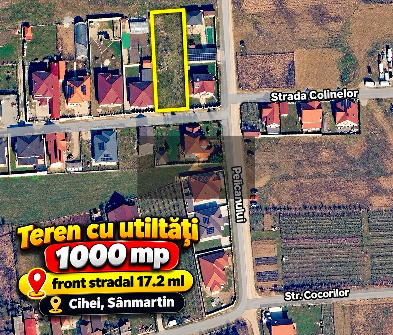 Sânmartin 1000mp cu utilități între case - Poză 1