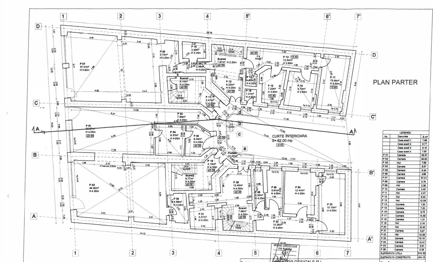Imobil 2185 mp Centrul Istoric Piata Unirii 500 mp teren vitrina 19 m - Poză 22