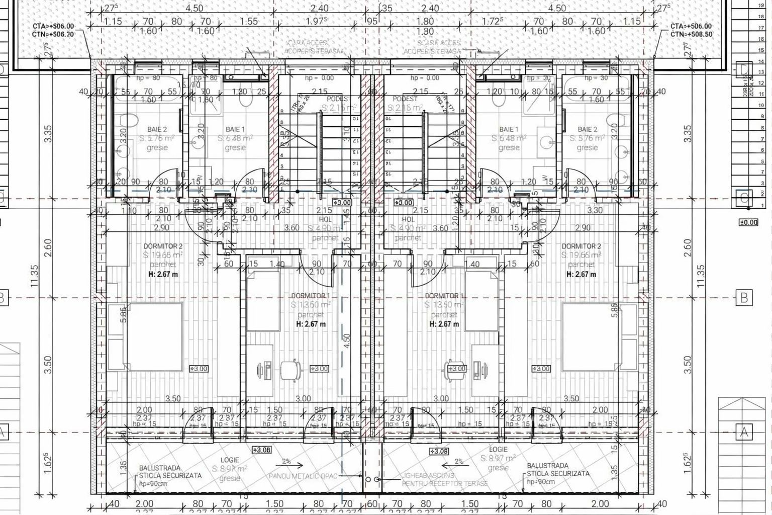 Duplex premium 300mp cu panoramă superbă asupra orașului – Cartier Europa - Poză 5
