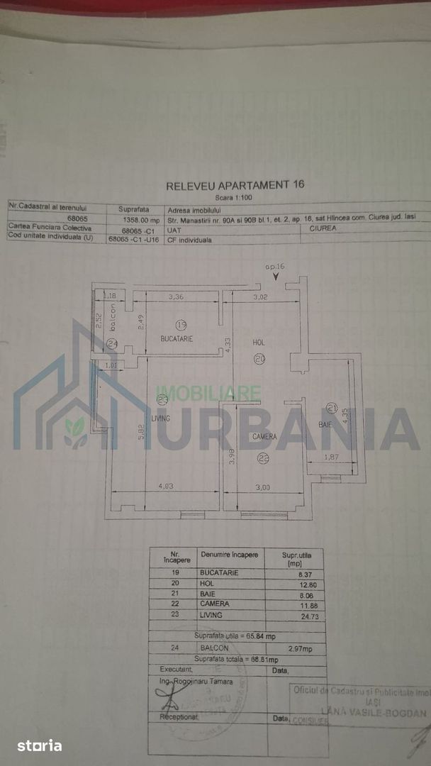 Apartament 2 camere, 69 mp, Hlincea – Zona Mănăstirea Cetățuia, bloc 2017, etaj 3/5 - Poză 9