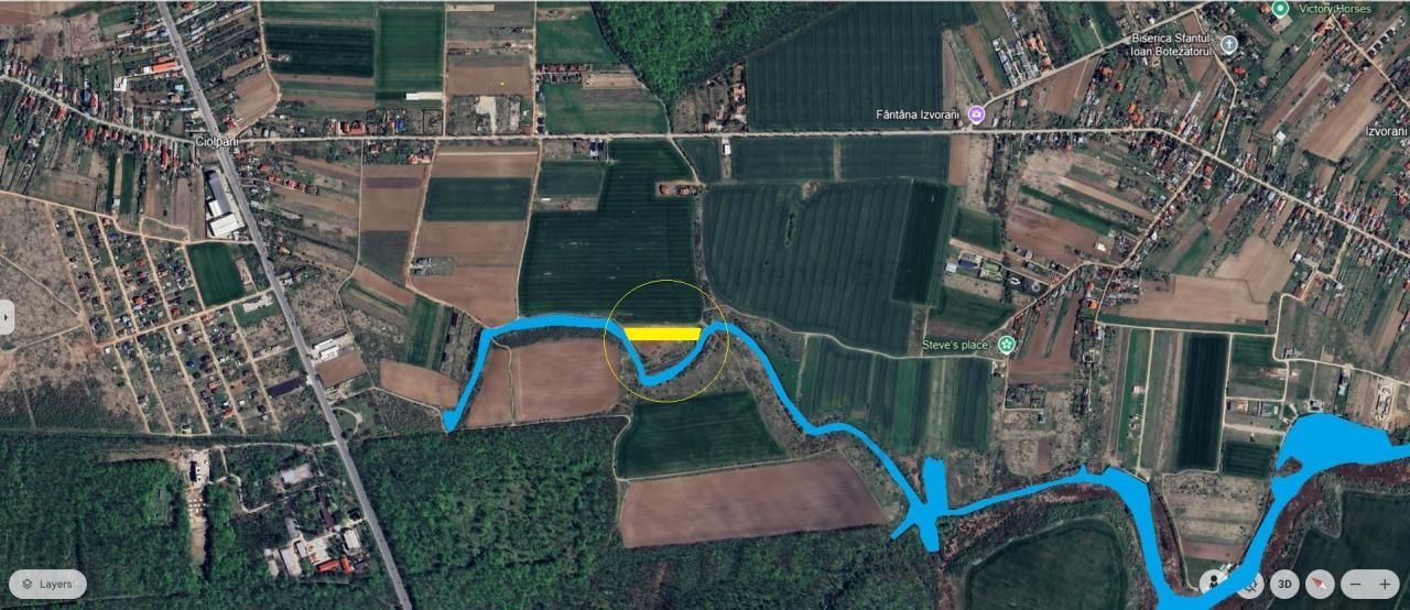 CIOLPANI, 6662 mp. teren cu deschidere la Lacul Snagov - Poză 2