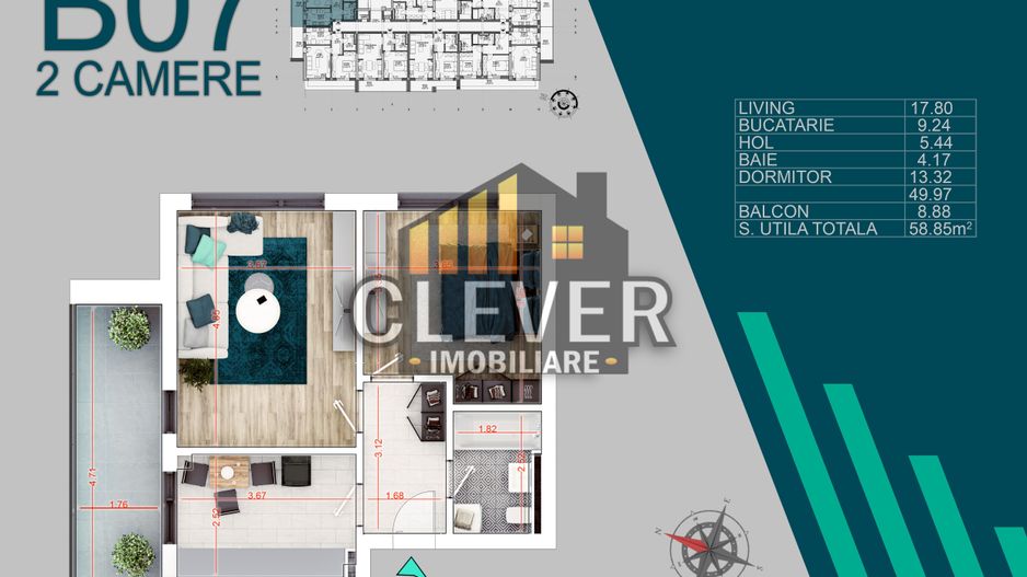2 Camere Decomandate Finisaje Lux Comision 0 Theodor Pallady - Poză 1