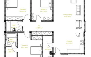 Casa individuala noua, deosebita - Parter -Sura Mica - Sibiu - Schiță 7