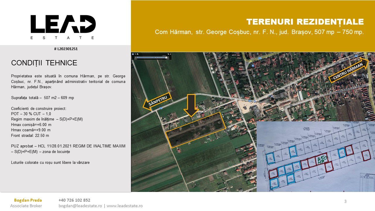 OPORTUNITATE INVESTIȚIE - EXCELENT DEZVOLTARE REZIDENȚIALĂ - Poză 3