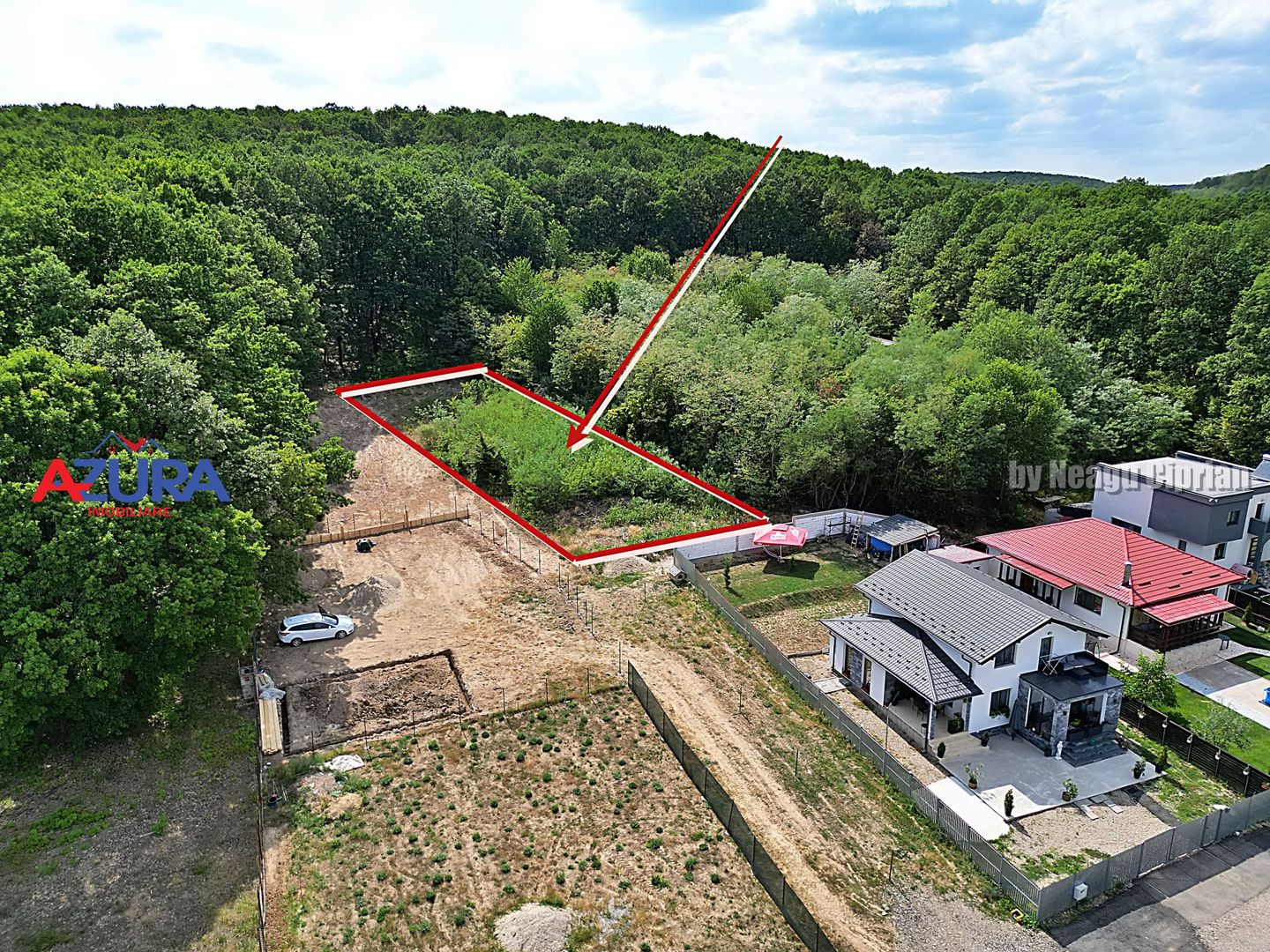 AZURA Imobiliare - Vanzare teren Hintesti, langa padure, 300m din DN - Poză 2