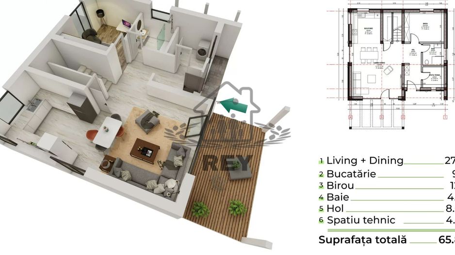 Teren cu autorizație de construcție și utilități - Schiță 11