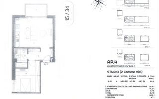 2 CAMERE| AVIATIEI TOWER| - Schiță 15