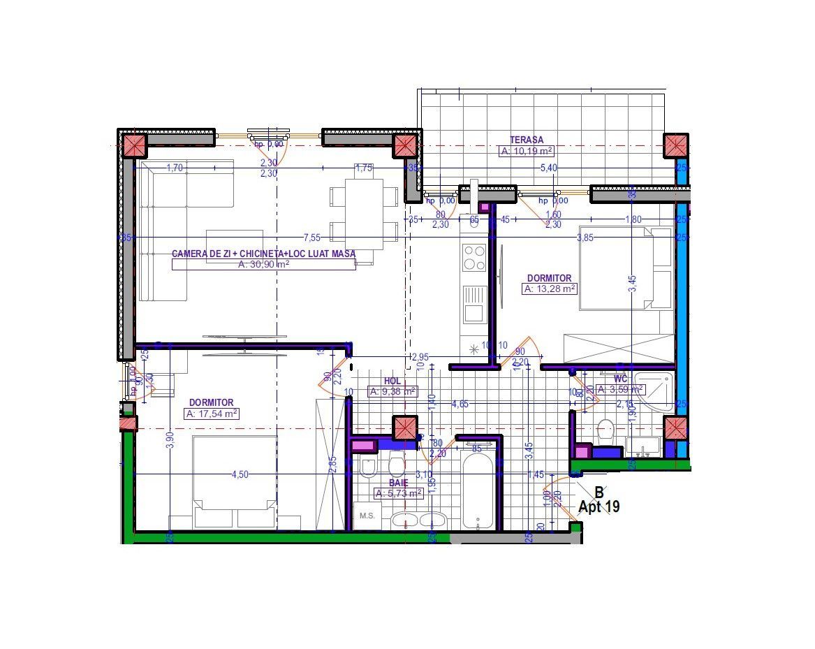 Apartament 3 camere - Poză 2