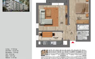 Apartament 2 Camere Chiajna Militari Vest Group Weiner - Poză 1